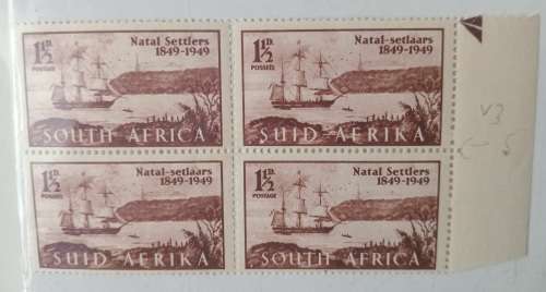 1949 MNH CENTENARY OF ARRIVAL OF BRITISH SETTLERS WITH 4 VARITIES-SEE SCANS